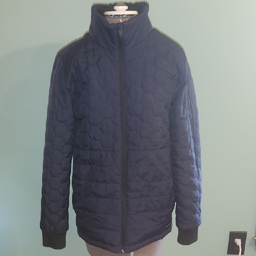 Calvin Klein Blue Puffer Coat